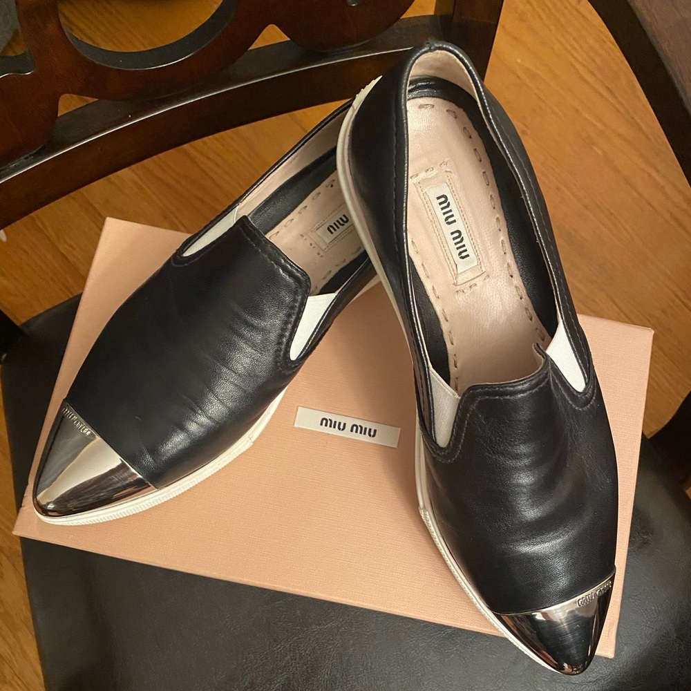 Miu Miu Sneakers Leather Shoes